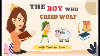 The Boy Who Cried Wolf Story with Moral ‍ | English with Teacher Joan