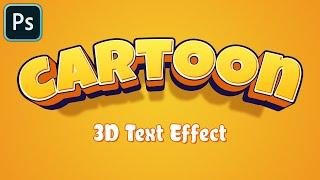 Cartoon 3D Text Effect in Photoshop Tutorial