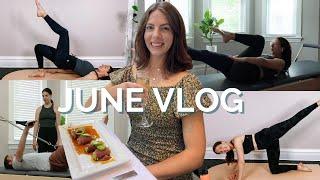 JUNE VLOG: what being a Pilates Instructor is like, behind the scenes, teaching online