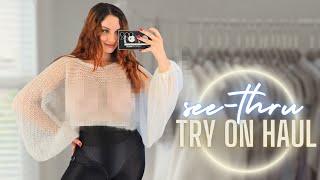 Transparent Try On Haul at Mall| See-Through Clothes Trend