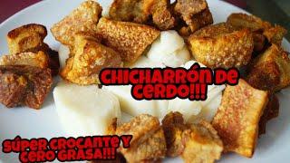 Cómo hacer CHICHARRONES SUPER CROCANTES / CHICHARRÓN COLOMBIANO receta paso a paso / Cocina Con Nelu