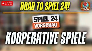 Überblick: Kooperative Spiele - Road to SPIEL 24 - Live mit Carl, Till & Ben