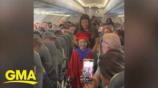 The story behind the viral video of kid's kindergarten graduation on plane