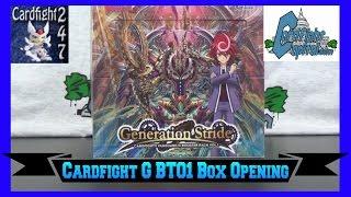 Cardfight Vanguard Generation Stride G BT01 Booster Box Opening