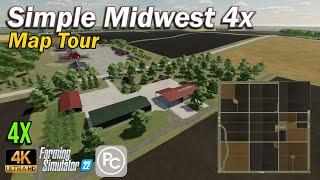 Simple Midwest 4x | Map Tour | Farming Simulator 22