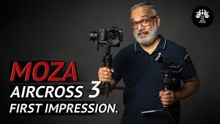 MOZA AirCross 3. A Compact Gimbal for Mirrorless Cameras.