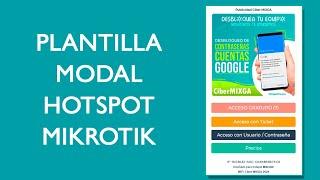 Plantilla Modal - Template Hotspot Login Mikrotik