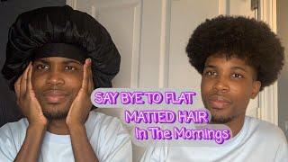 IS YOUR HAIR FLAT WHEN YOU WAKE UP ??? | Here's How To Sleep With A Afro