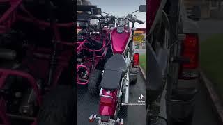 Motorcycle lift , lifting small side by side and motorcycle. Low budget motorcycle towing