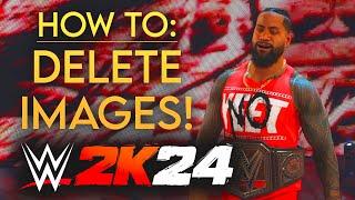 How To DELETE IMAGES & SAVE SPACE in WWE 2K24!