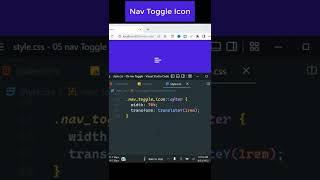 Toggle Icon Using HTML CSS & Javascript