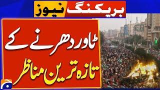 Karachi Protest Today | LIVE updates from Tower - Breaking News - Geo News