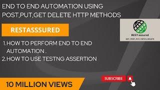 End to End Automation of Post,Put,Get and Delete Method Using RestAssured |@mannojjAutomationtraining