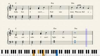 lovely – Billie Eilish, Khalid - Easy Piano Sheet