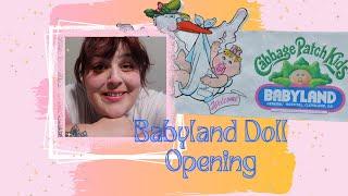 Babyland General Hospital Soft Sculpture Cabbage Patch Kid Unboxing