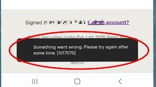 Upstox Account Opening Problem Something went wrong. Please try again after some time