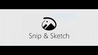 Snip and Sketch replaces Snipping Tool