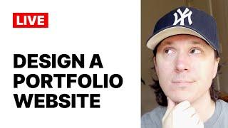 Design a portfolio website with me