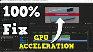 This effect requires GPU acceleration - How To Fix in Adobe Premiere Pro #gpuacceleration