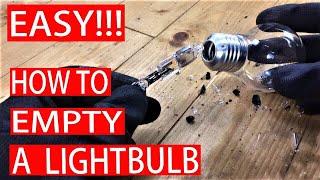 Empty a Lightbulb - How to Hollow Out a Light Bulb | DIY Decor Ideas