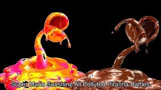 Super Mario Sunshine All Polluted Piranha Bosses