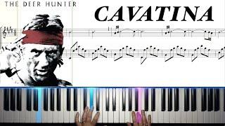 Cavatina - from The Deer Hunter - Piano tutorial with scrolling sheet music