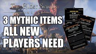 The Three Mythic Items All New Players Need | Elder Scrolls Online
