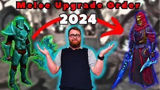 OPTIMAL Melee Upgrade Order Guide 2024! Runescape 3 #gamingvideos #gaming #guide