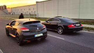 Mercedes CLS63 AMG vs. Megane Coupe RS