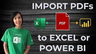 Import Data from a PDF to Excel