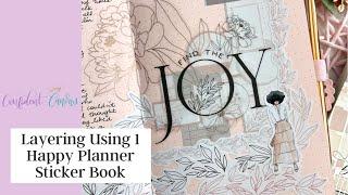Layering Using 1 Happy Planner Sticker Book