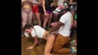 Nasty Nass humped infront of people twerk grinding on black guy