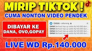 MIRIP TIKTOK! DIBAYAR 140RB CUMA NONTON VIDEO PENDEK | Aplikasi Penghasil Uang 2023