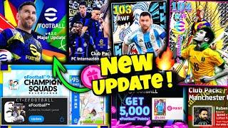 Free Neymar & Messi  eFootball™ 2025 v4.2.0 Release Date New Premium Club Packs, Official Updates