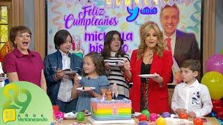 ¡Celebramos el cumpleaños de Michaela Bisogno, con todo y pastel! | Ventaneando