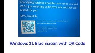 How to Fix Windows 11 Blue Screen with QR Code