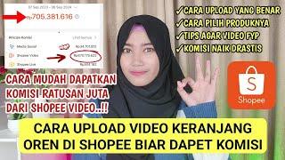 CARA UPLOAD VIDEO DI SHOPEE AFFILIATE | CARA DAPET KOMISI DARI SHOPEE VIDEO