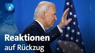 Rückzug von Biden: Reaktionen aus Europa und Deutschland