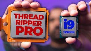 Which is FASTER? Threadripper Pro or 12900K for Content Creation