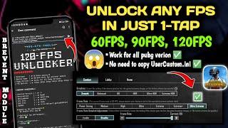 How to Unlock 120fps in Pubg Mobile or Any fps in Just One Tap  Using Brevent module | All Version