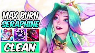 NEW MAX BURN SERAPHINE MID CLEAN FULL AP GAMEPLAY | New Build & Runes | League of Legends