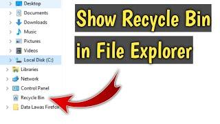 How to Show Recycle Bin in File Explorer