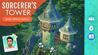 A Sorcerer's TINY HOME Tower! Sims 4 Speed Build (No CC or Mods)