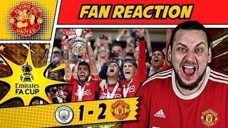 FA CUP WINNERS! Man City 1-2 Man Utd GOALS United Fan REACTION