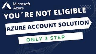 You´re Not Eligible For An Azure Free Account Solution | Microsoft Azure Free 200$ Credit | Free RDP