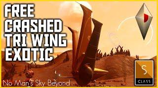 No Man's Sky - FREE ! Crashed Tri Wing Exotic - Finding Exotic Ships in No Mans Sky 2020