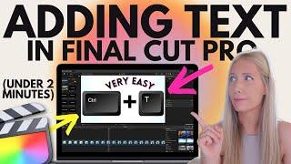  Tutorial: How to Add Text in Final Cut Pro for Beginners