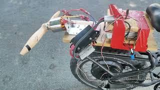 7000w Electric Propeller Bike Tests