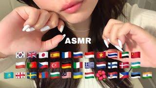 ASMR | Trying asmr in 35 languages (random words & phrases)