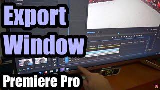 Export window does not appear (Adobe Premiere Pro)